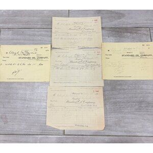 1920 Standard Oil Company Billhead Invoices  Richmond VA Pulaski 4 Antique